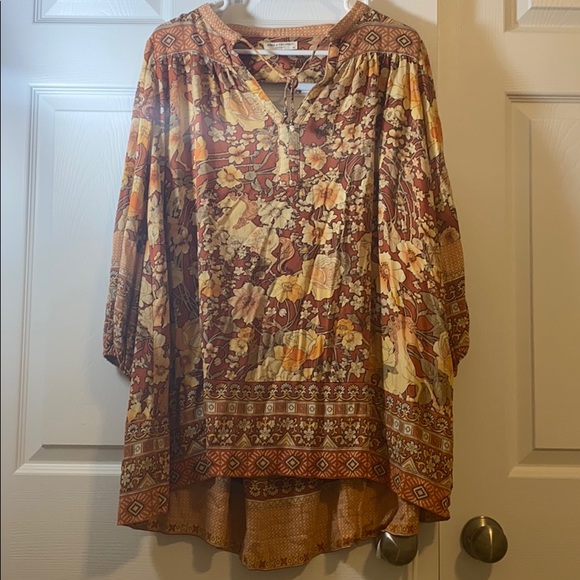 Spell Amethyst Keyhole Smock Dress - Picture 2 of 5